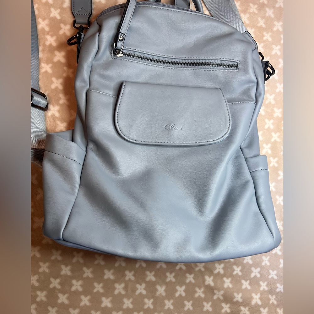 Blue Backpack Purse & Travel Convertible Shoulder Bag